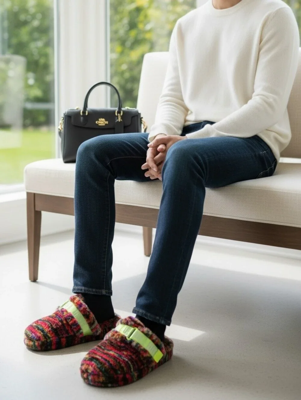 UGG Fluff It Pixelate slippers